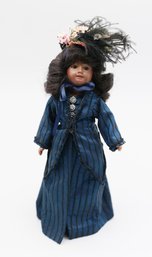 11' African American Bisque Doll - Markings: 60 - Couldn't See Markings Due To Glued Wig