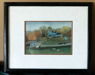 Michel Delacroix'Cornerstone Farm,  Custom Framed Signed