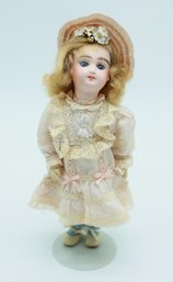 10' Antique Bisque Doll - Markings On Back Are Indiscernible