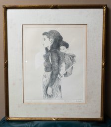 'Young Mother' By Raphael Soyer Is An Original Etching With Aquatint - Signed  31/250