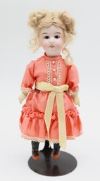 8' Vintage Bisque Doll - Markings: 44-17 - Unidentified Faded Mark