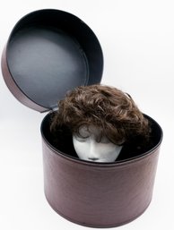 Wig Case W/ Wig & Mannequin Wig Stand  Included