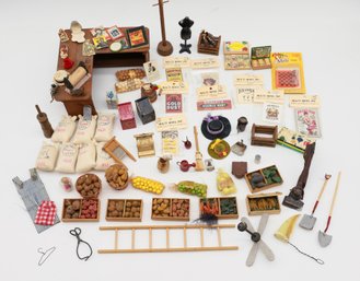 Massive Lot Of Miniature Dollhouse Accessories -66 Total - Please  Look Through All The Photos & Description -