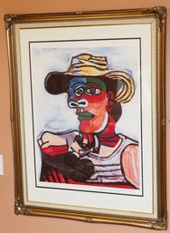 'The Sailor' By Picasso Signed And Numbered Lithograph 17/500 - Large - Ornate Frame - Please Se Dimensions