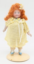 Antique All Bisque Doll W/ 5pc Body