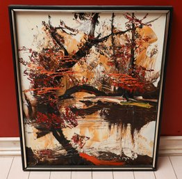 Original SIGNED MORRIS KATZ 1980 Oil Paintings. Framed- Great Condition