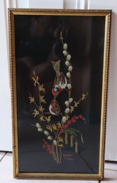 Vintage Embroidery Wall Decor - Signed Doreen Franks