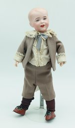 Bisque French Character Boy Doll, SFBJ 235 Paris - Original Wood Composite French Body,