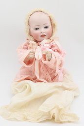 18' Beautiful Hertel & Schwab Bisque Baby Markings 151 - Sleepy Eyes - German- Please Look Through All Photos