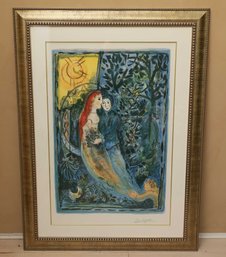 'The Wedding' By Marc Chagall Limited Edition Facsimile Signed/numbered 34/375 Collectible Print - Rare
