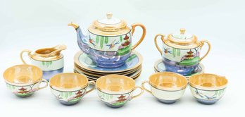 18 Piece Lusterware Lunch Set Made In Japan