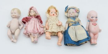 Antique/vintage All Bisque Dolls - See Description Fo More Info