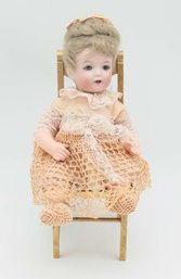 K & R, Kammer & Reinhardt Doll 126-19, Made In Germany - 8' Tall - Doll Chair Included