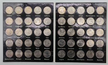 Lot Of 2 - Pair - Fifty States Quarter Collection - 1 Coin Missing