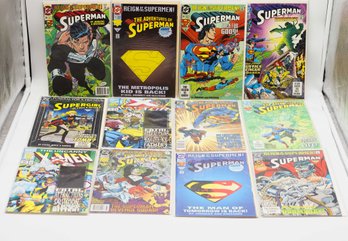 Assorted DC & Marvel Comic Books - 12 Total