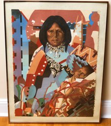 Art By LIGHTFOOT 'WOMAN AND BABY' Signed LITHO 19/60 - 1980