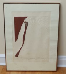 Norma Andraud Embossed Etching 'Many Feathers II' Signed & Numbered 133/140