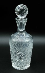 Beautiful. Lead Crystal Decanter & Stopper Clear 11 Tall