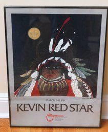 Kevin Red Star 1981 Squash Blossom Gallery Poster