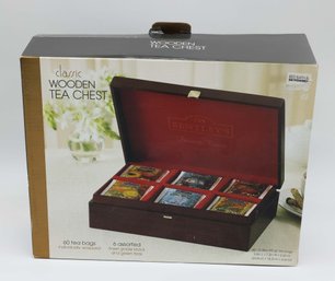 Classic Wooden Tea Chest - NEW