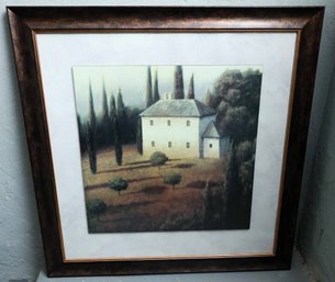Tuscany Evening I Limited Edition Print By James Wiens Matted And Framed - Signed