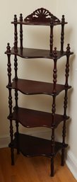 Victorian 5-Tier Shelf / Display Shelf/ Antique Victorian Wooden Shelf Bookcase - Rare