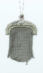 Antique French Silver Coin Holder