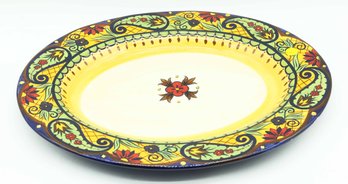 Corsica Crown Jewel Hand Painted Hand Crafted Serving Platter