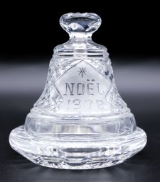 Waterford Vintage 1978  Crystal Bell With Base