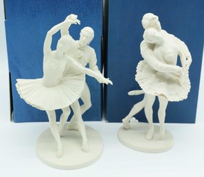 Franklin Porcelains - The Royal Ballet Sculpture Cinderella #1155 & Swan Lake #1155 - Limited Edition
