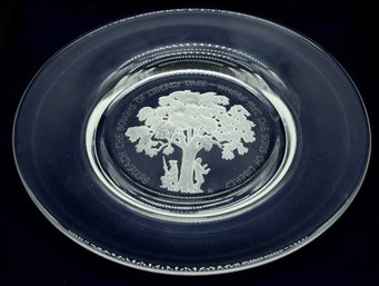 THE LIBERTY TREE By Gilroy Roberts The Franklin Mint's First Collector Plate In Fine Crystal