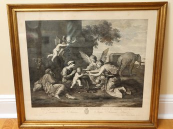 Rest Of The Holy Family On The Flight Into Egypt Framed Print