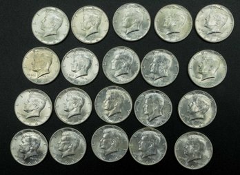 1964 Silver Kennedy Half-Dollar 90 Percent Silver  - 20 Total