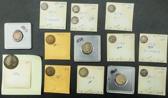 Lot Of Assorted Antique Coins, Please See Description For Break Down,  See All Photos