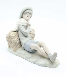 Lladro Figurine, Shepherd With Bird