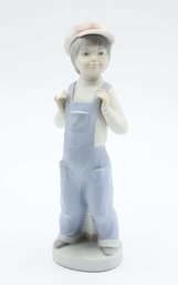 LLadro BOY FROM MADRID Boy In Overalls With Accordion RETIRED Matte Finish