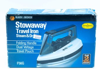 BLACK& DECKER Stowaway Travel Iron Steam & Dry F56G
