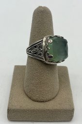 Gerochristo 925 Silver Green Quartz Ring - Size 7 - .39OZT Total