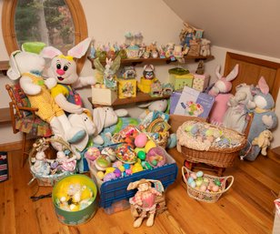 LARGE Lot Of Assorted Easter Decor