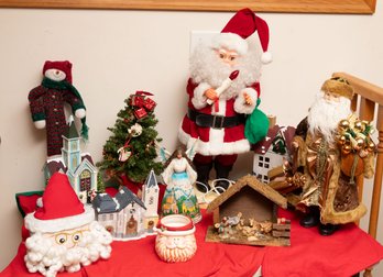 Large Lot Of Assorted Christmas Decorations