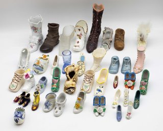Miniatures Shoes, Huge Lot Of Collectible Vintage Miniature Shoes