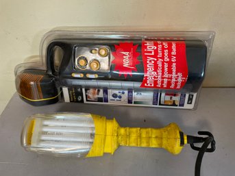 Bayco 13-Watt Fluorescent Yellow Plug-in Portable Work Light & Emergency Light (NEW)