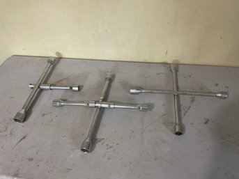 Lot Of 3 Cross Wrenches - See All Photos