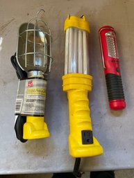 Lot Of Assorted Work Lights - 3 Total