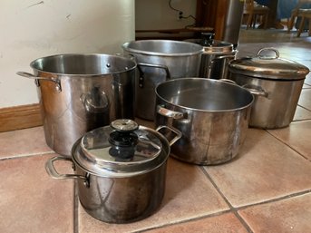 Lot Of Assorted Stock Pots/ Pots