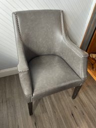 Studded Modern Chair W/ Armrest