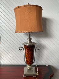 Tall Cheetah Print Table Lamp