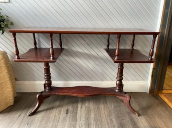 English Two-Tiered Table Of Mahogany