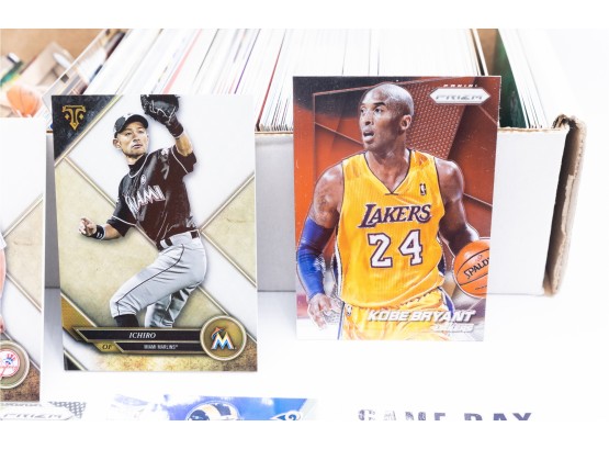 Box Of Assorted Soccer & Basketball Cards - Kobe Cards
