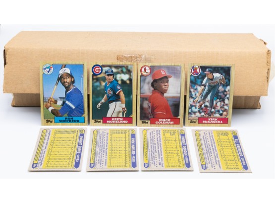Box Of Tops Baseball Cards - 1987